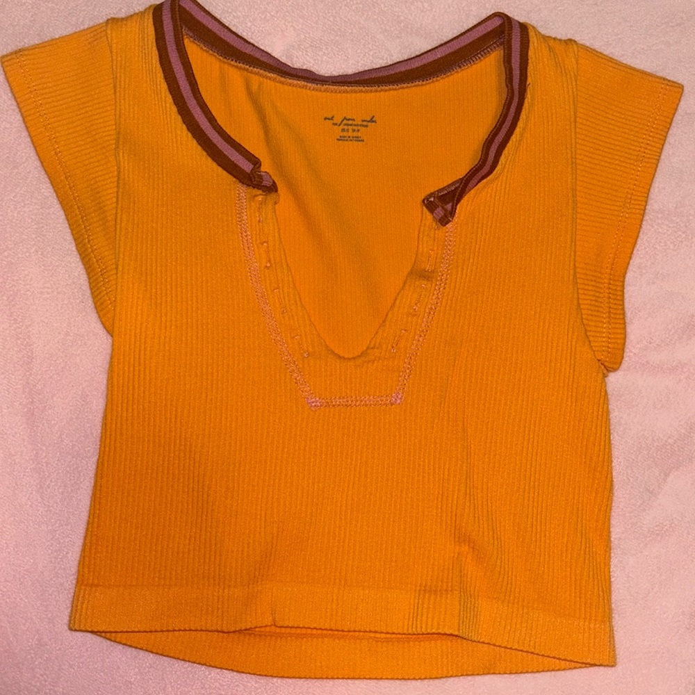 Urban Outfitters Go For Gold Top in Orange